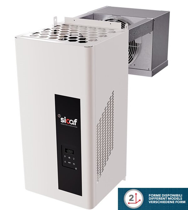 Monoblock Wandgerät Huckepack NXR114 R290, Normalkühlung +5... - 5°C | TA +25…+43 °C | 4,6 - 13,2 m3
