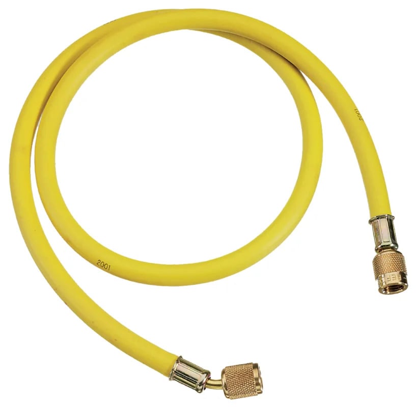 Refco 9881272 Füllschlauch 9881272 CL-24Y, 0,6 m, 1/4" UAE, gelb