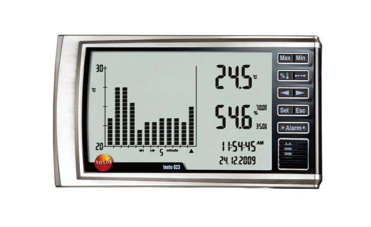 testo 623, Temperatur-/Feuchte-Messgerät Hygrometer mit Historienfunktion