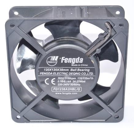 Axialventilator, 120 x 120 x 38 mm, 230 V / 50 Hz, 2650/3150 U/Min