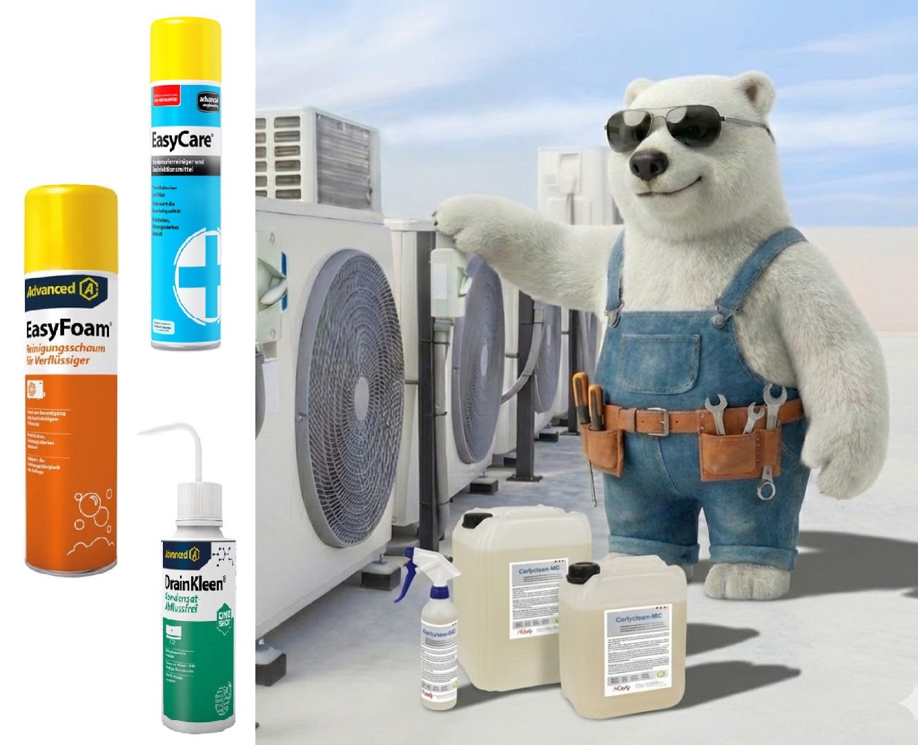 Reinigungs-Set Advanced für Kälte- und Klimaanlagen - für den Hausgebrauch (kleine Systeme)