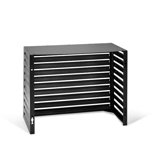 Evolar Klima- & Wärmepumpengehäuse Schwarz Aluminium M, 800x1100x550 MM