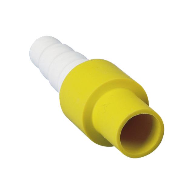 Installationsverbindung - gelb 16 mm < 14-16-18-20 mm, Schlauchverbinder, Kondensatschlauchverbinder