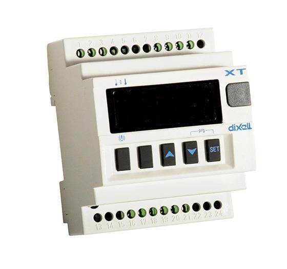 Kühlstellenregler Dixell / Copeland XT130D, 250 V, 2x 8 A, auf DIN-Schiene