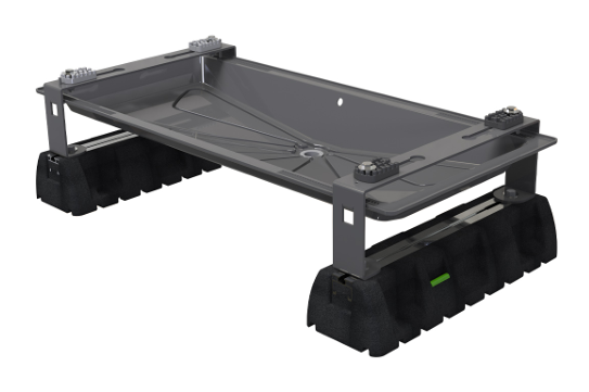 Bodenständer mit BLUE RIVER GRAU Kondensatauffangwanne 1250 x 240 x 600 SCD500267