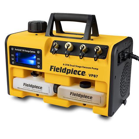 Vakuumpumpe mit RunQuick™- Ölwechselsystem 8CFM 220 l/min VP87EU FIELDPIECE A2L Zulassung