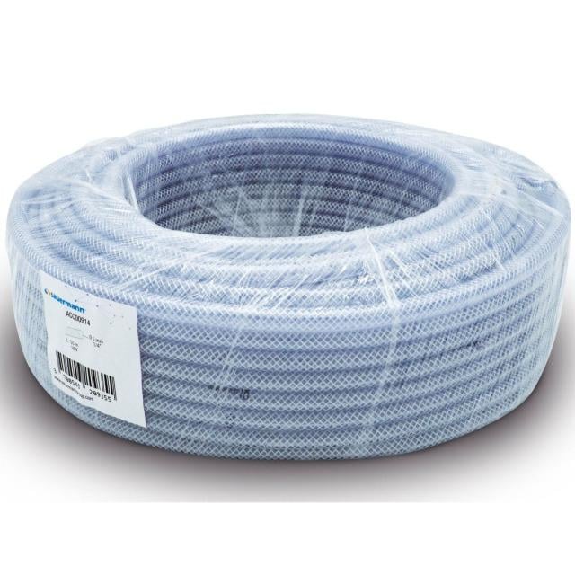 Sauermann Schlauch ACC00914 6MM 50m PVC-Gewebeschlauch verstärkt Øinnen 6mm-1/4"