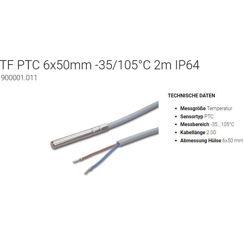 Störk PTC-Sensor 2m 6x50mm PTC IP64 900.001.011
