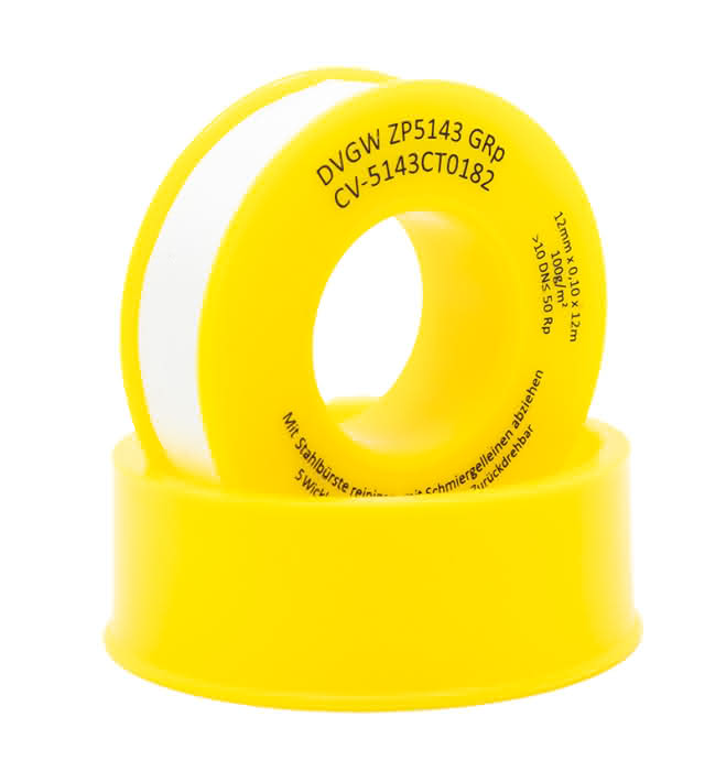Teflonband 6940212010 12x0,1mm 12m gelb