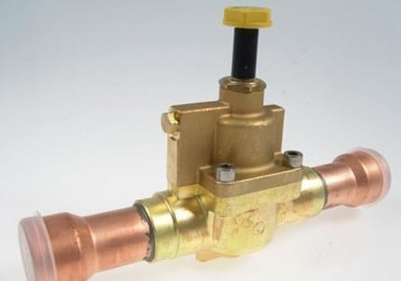 Magnetventil Castel, NO, Lötanschlüsse 22 mm ODS, ohne Spule, 1158/7S