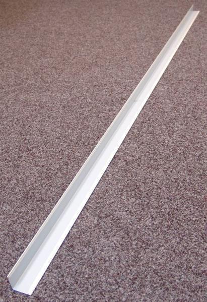 Weiße Metallstreifen - außen L100 x 40 mm, L = 2,0 m