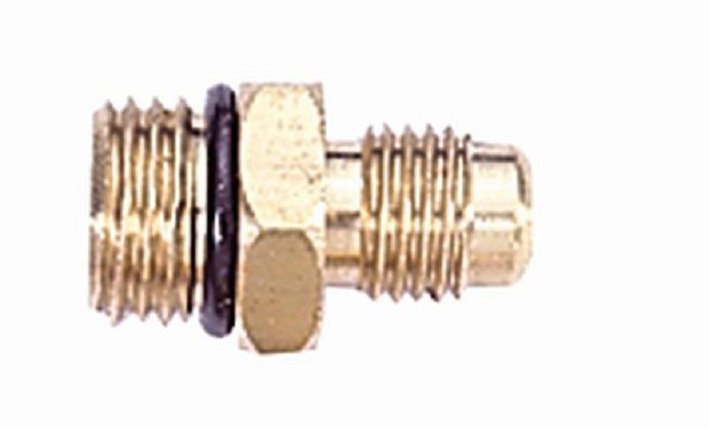 Messing Reduziernippel - 180° - 1/4" SAE x 14 mm - M, Mastercool 82734