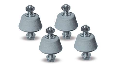 Alixo konischer Schwingungsdämpfer M8 SHORE 45 - 39X22MM - 4 Stück/Packung