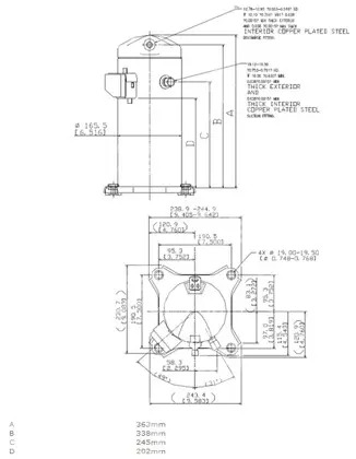 Verdichter Copeland Scroll ZR28K3E-TFD 522, R407C, 380-420V
