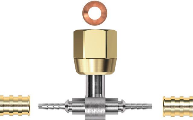 Gomax Fitting KPB0C2 Kapillar-T-Stück DN2 mit 1X 7/16" Abgang