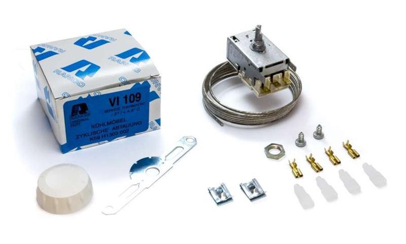 Thermostat KIT VI109 - RANCO K59-H1303002, Kapillarrohr 2000mm, Regelbereich - 21/+ 4.5 °C, 250V, 6(6) A (für Kühlschrank)