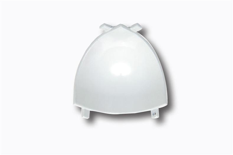 ALU Muschelform fur kleine abgerundete Ecke - RAL9002