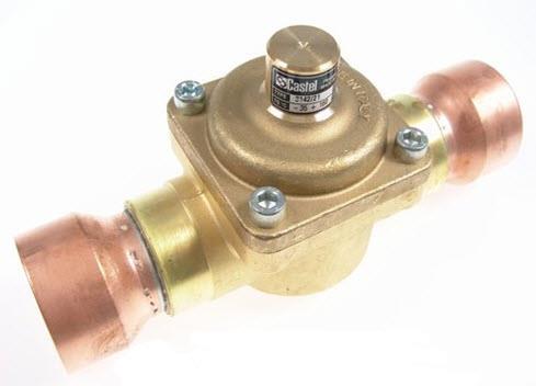 Rückschlagventil Castel 3142/21, gerade Löt, 64 mm ODS, Kv 40 m3/h