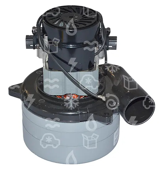 Staubsaugermotor 650 W/24 V DC, AMETEK LAMB 116515-18, 5,7", 3-stufig, tangentialer Bypass- nicht lieferbar, ersetzt durch 39 6011-116515-13