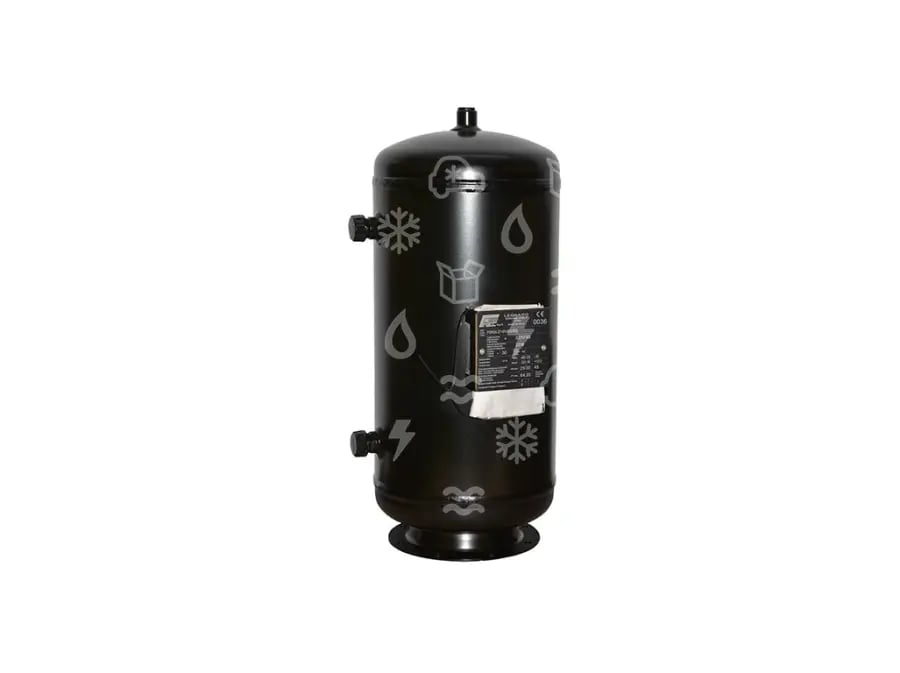 Flüssigkeitsbehälter, 45 BAR, 30,0 l, Eingang 1.1/4", Ausgang 1.1/4", 1/2" NPT Sicherheitsventil