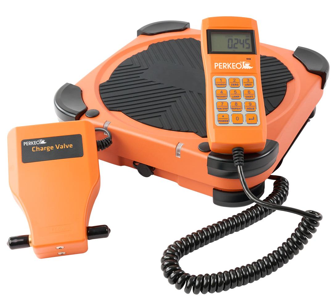 PERKEO PDW 100 Programmierbare Präzisionsdigitalwaage bis 100 kg in robuster Polyestertasche inkl. Batterien