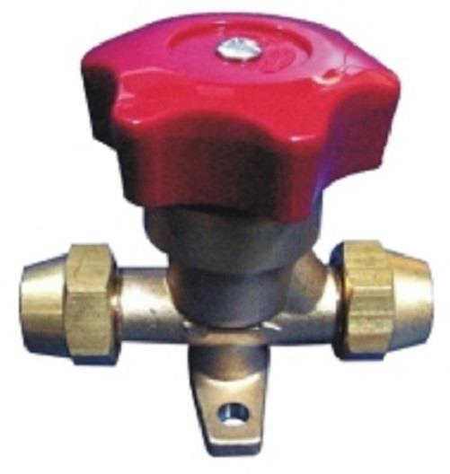 Absperrventil Bördelanschlüsse 3/8" SAE mit Bördelmuttern