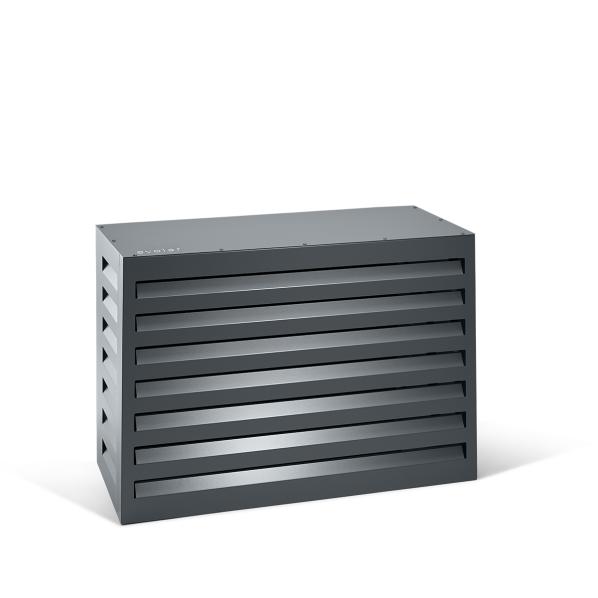 Evolar Klima- & Wärmepumpengehäuse Dunkles Anthrazit Aluminium XS, 600x900x400 MM