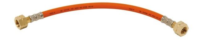 PERKEO FLEX Umfüll- und Flaschenanschlussschlauch für Propan, 30 bar, L=0,4m, DIN 477