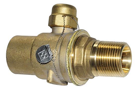 Kugelabsperrventil Castel 3064/88, Anschluss 1" NPT, kv = 20 m3/h