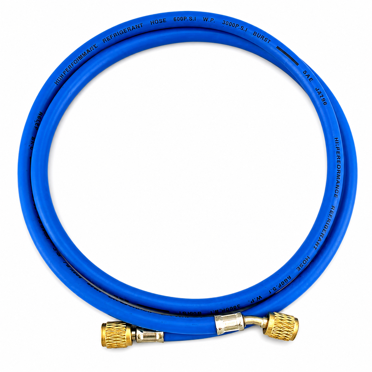 Füllschlauch "GY" 150cm, Anschlüsse gerade x gerade WIGAM GYSS/4-4/60 (Blau)
