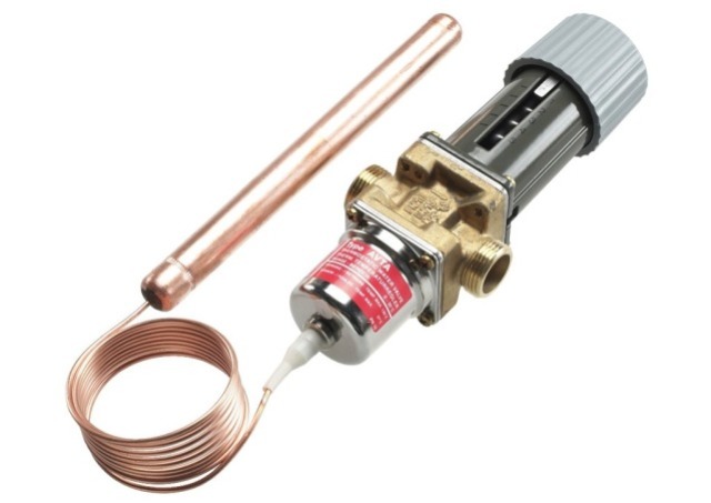 Danfoss thermogesteuerter Kühlwasserregler AVTA20 003N3182, 2-Wege, G3/4" 50/90°C neutrale Medien