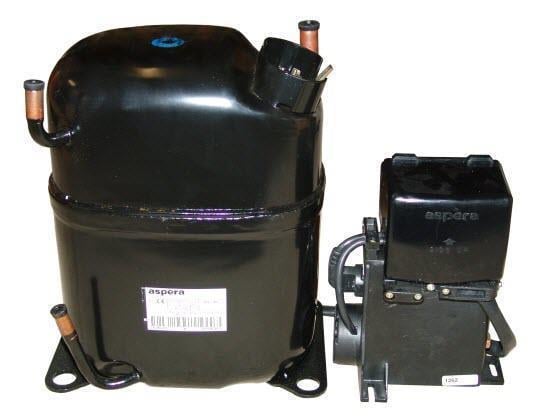 Verdichter Aspera Embraco NJ2212GK Tandem, LBP - R404A, R507, R452A, 220 - 240 V, 50 Hz,