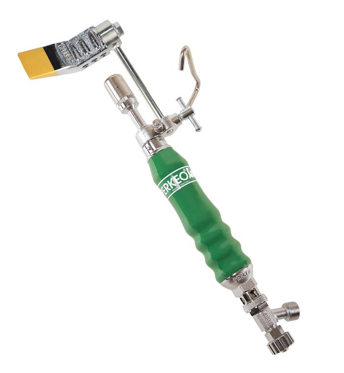 PERKEO Propan Hochleistungs Lötkolben DELUX 90 mit Lötstück, G3/8" LH, Hammerform
