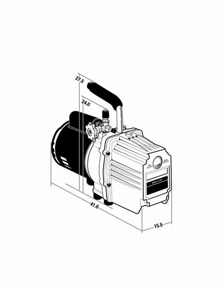 Vakuumpumpe 7,5cfm 115V, 2 stufig