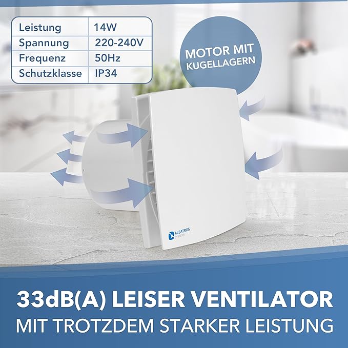 Axialventilator Albatros 100 Alba FS