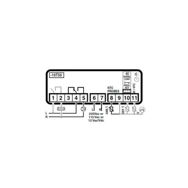 Carel Easy PJEZS0H000 elektronischer Kühlstellenregler inkl. 1 Fühler 230V