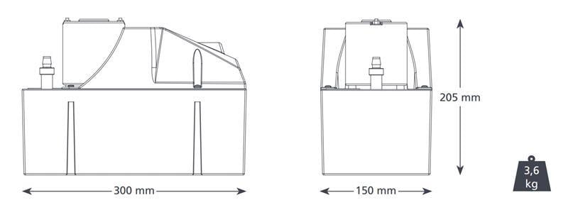 Kondensatpumpe Tankpumpe ASPEN - Hot Water Economy, 900 l/h, (FP2092/2) - wird ersetzt durch FP2092/3