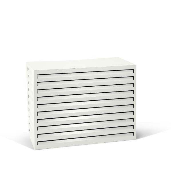 Evolar Klima- & Wärmepumpengehäuse Weiß Aluminium M, 800x1100x550 MM