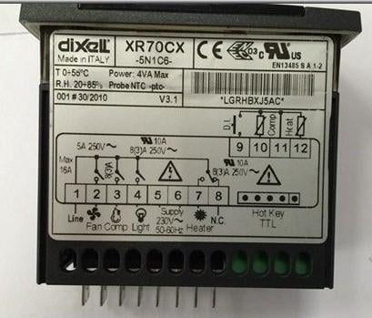Kühlstellenregler Dixell / Copeland XR70CX5, 230 V, 16 A BLUE+Display - nicht lieferbar, ersetzt durch XR60CH 5Q3C5