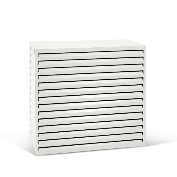 Evolar Klima- & Wärmepumpengehäuse Weiß Aluminium L, 1100x1200x650 MM