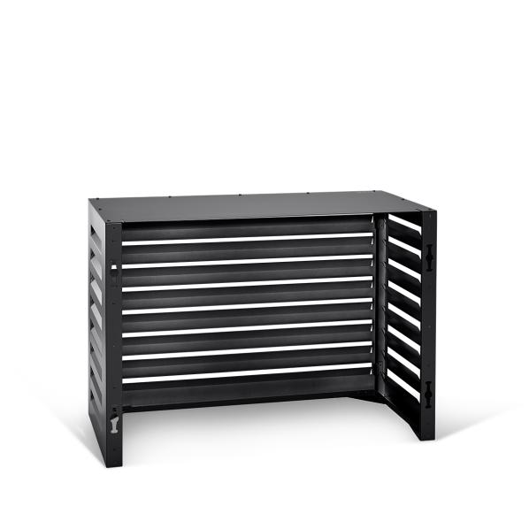 Evolar Klima- & Wärmepumpengehäuse Schwarz Aluminium S, 700x1000x500 MM