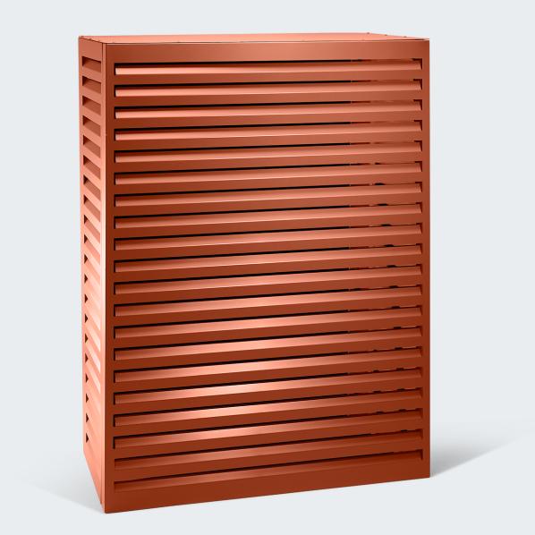 Evolar Klima- & Wärmepumpengehäuse Ziegelrot Aluminium Tower, 1600x1200x650 MM
