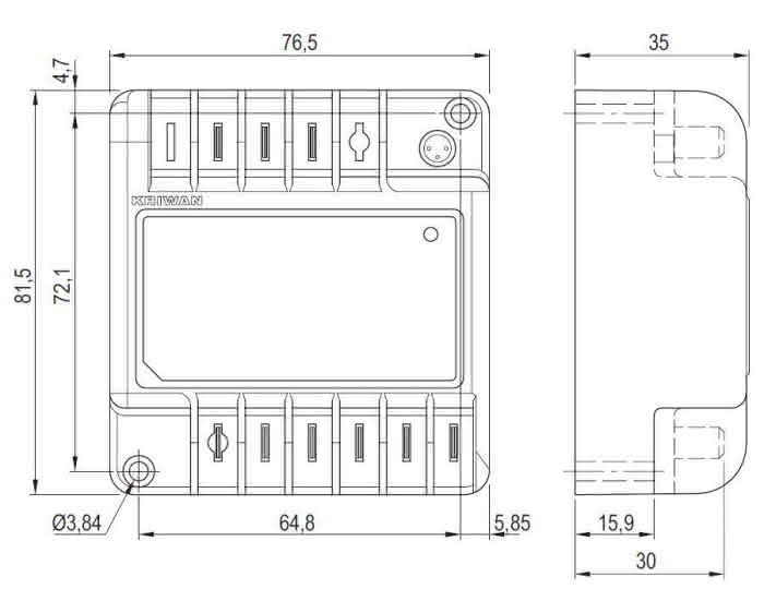 KRIWAN Verdichterschutz INT69 Y Diagnose, 230V AC, 22A634