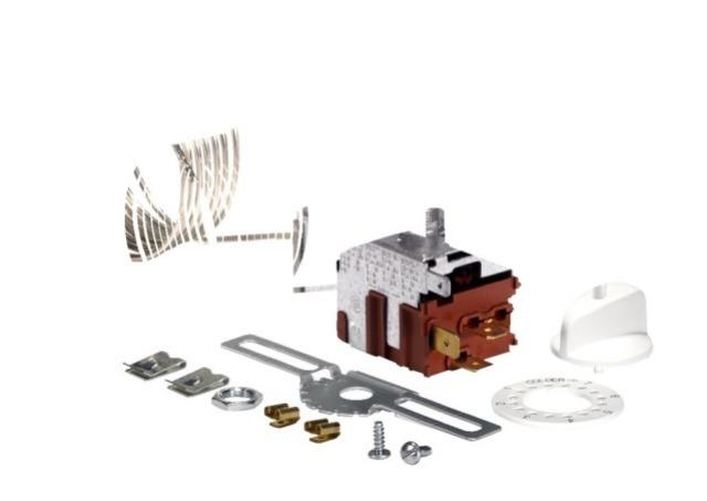 Servicethermostat Danfoss 077B7002, Kapillarrohr 1,3 m, Druckknopfabtauung