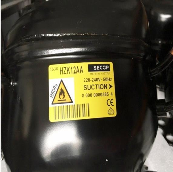 Verdichter SECOP / Danfoss HZK12AA, LBP - R600a, 220-240V, 50/60 Hz