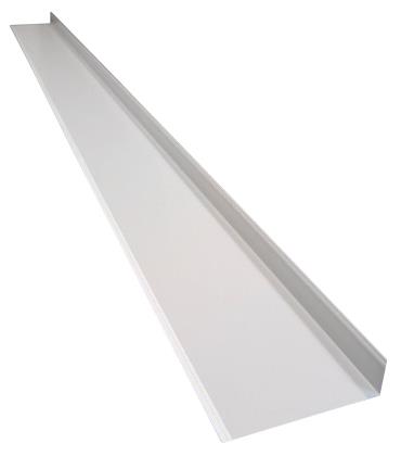 Weiße Metallstreifen - außen L220 x 40 mm, L = 2,0 m