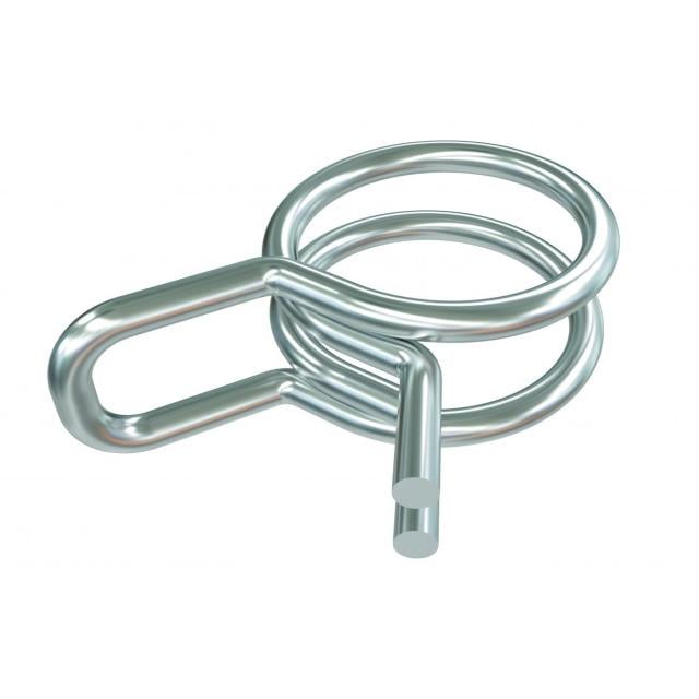 Sauermann Doppeldrahtklemme ACC00916 f. Gewebeschlauch 6mm 1/4" verstärkt (x25)