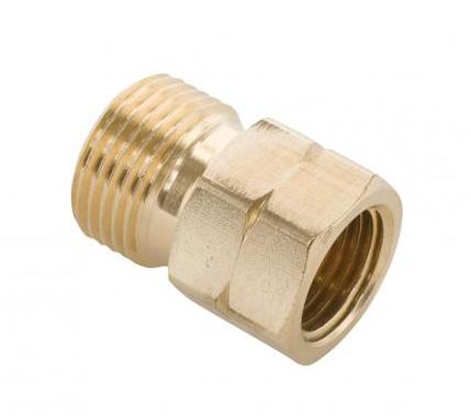 PERKEO Gewindeadapter Außengewinde mit Innenkonus, G3/8" LH x G1/4" RH