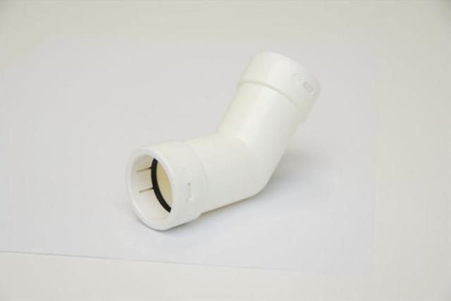 Verbindung 45° hartes Abflussrohr Ø20 mm
