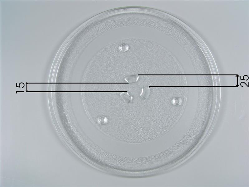 Glasteller für Mikrowellen - Model B - Ø 288 mm